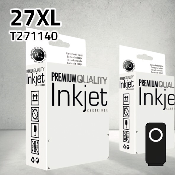 Cartucho Epson T271140 (27XL) negro | 35 ml | compatible