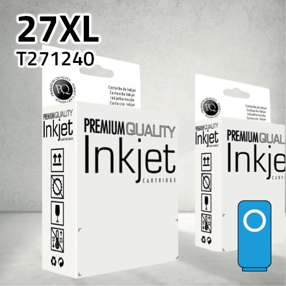 Cartucho Epson T271240 (27XL) cian | 15 ml | compatible