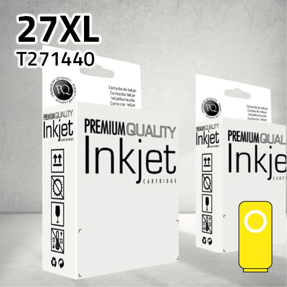 Cartucho Epson T271440 (27XL) amarillo | 15 ml | compatible