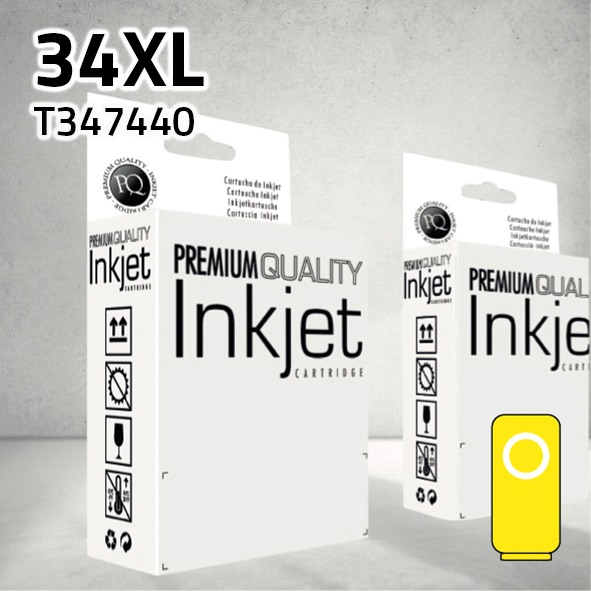 Cartucho Epson T347440 (34XL) amarillo | 950 páginas | compatible
