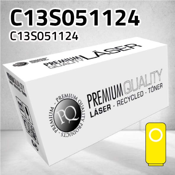Tóner Epson C13S051124 amarillo | 8.000 páginas | compatible