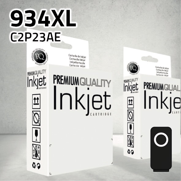 Cartucho HP C2P23AE (934XL) negro | 1.000 páginas | compatible