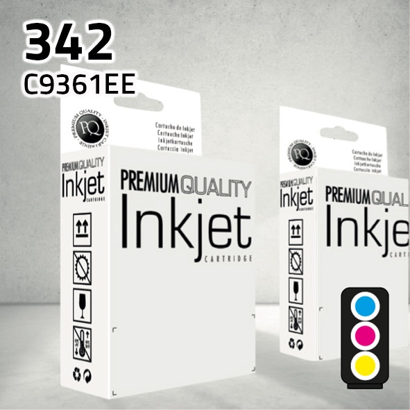 Cartucho HP C9361EE (342) color | 3x4 ml | compatible