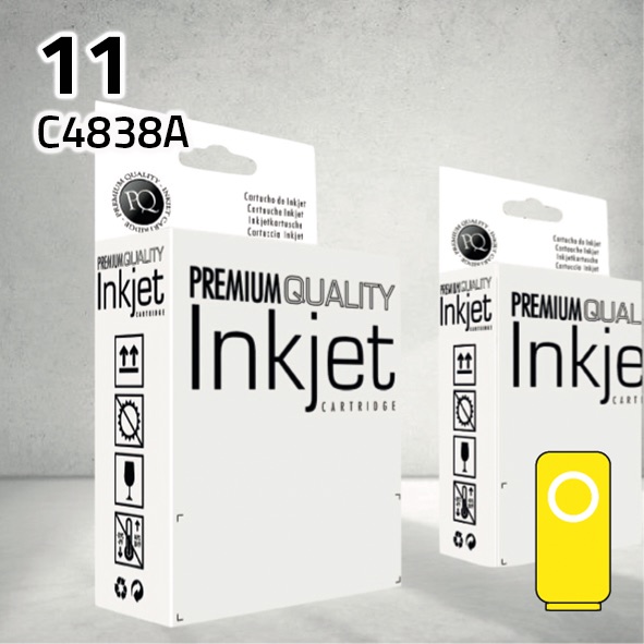 Cartucho HP C4838A (11) amarillo | 35 ml | compatible