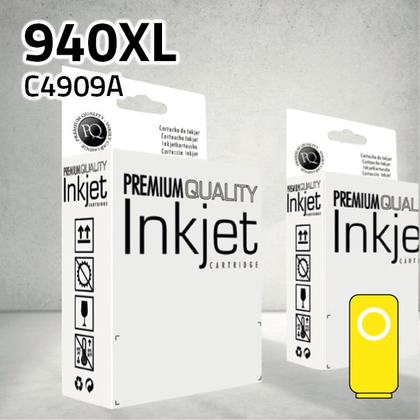 Cartucho HP C4909AE (940XL) amarillo | 28ml | compatible