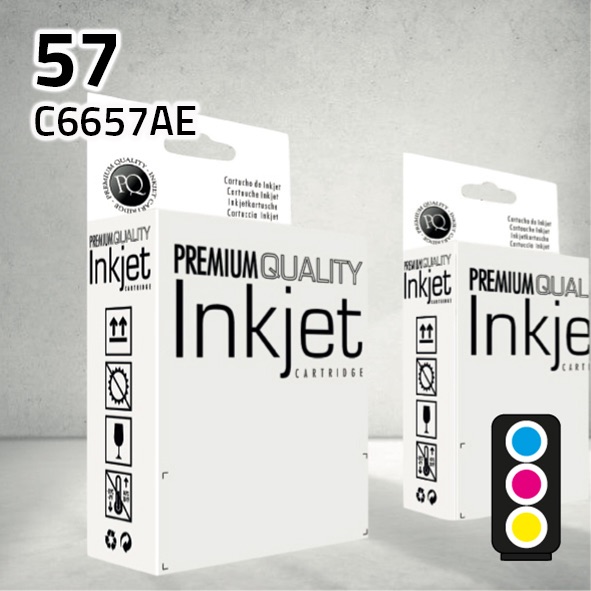 Cartucho HP C6657AE (57) color | 3x6 ml | compatible