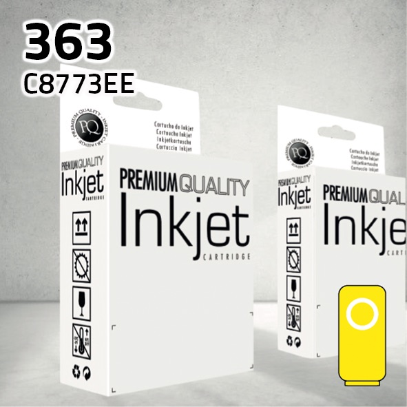Cartucho HP C8773EE (363) amarillo | 13 ml | compatible