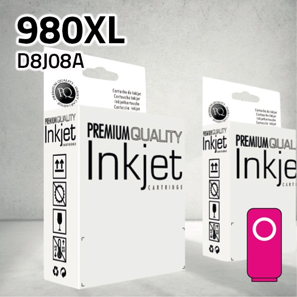 Cartucho HP D8J08A (980XL) magenta | 120 ml | compatible