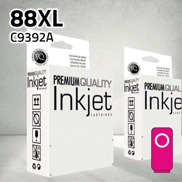 Cartucho HP C9392AE (88XL) magenta | 35 ml | compatible