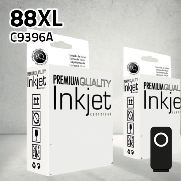 Cartucho HP C9396AE (88XL) negro | 80 ml | compatible