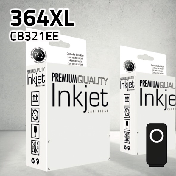Cartucho HP CB321EE (364XL) negro | 24 ml | compatible