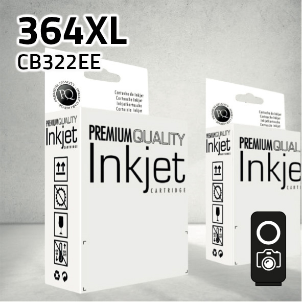 Cartucho HP CB322EE (364XL) negro foto | 15 ml | compatible