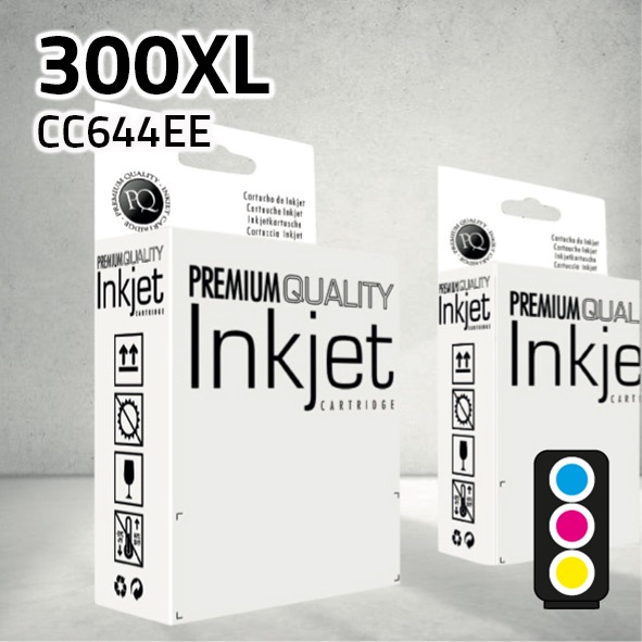 Cartucho HP CC644EE (300XL) color | 3x6 ml | compatible