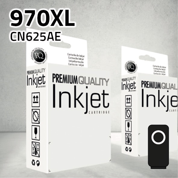 Cartucho HP CN625AE (970XL) negro | 140 ml | compatible