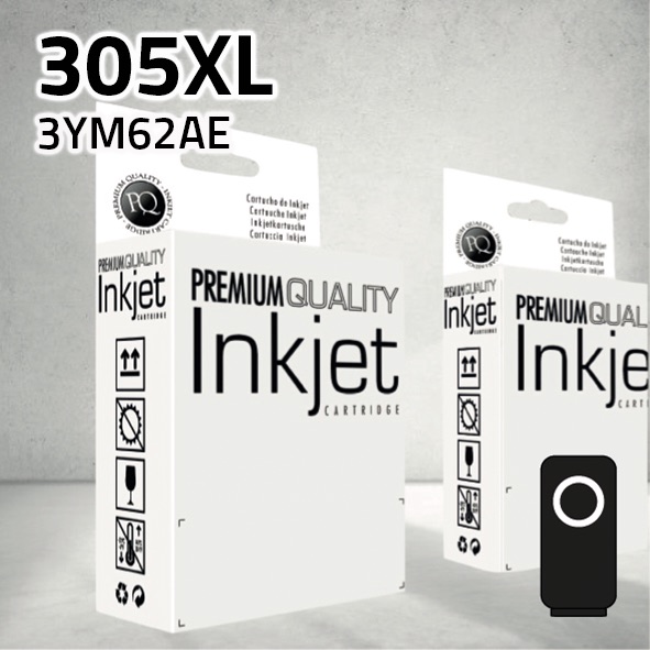 [CLHCYM62XN] Cartucho HP 3YM62AE (305XL+XXL) negro | 19 ml | compatible
