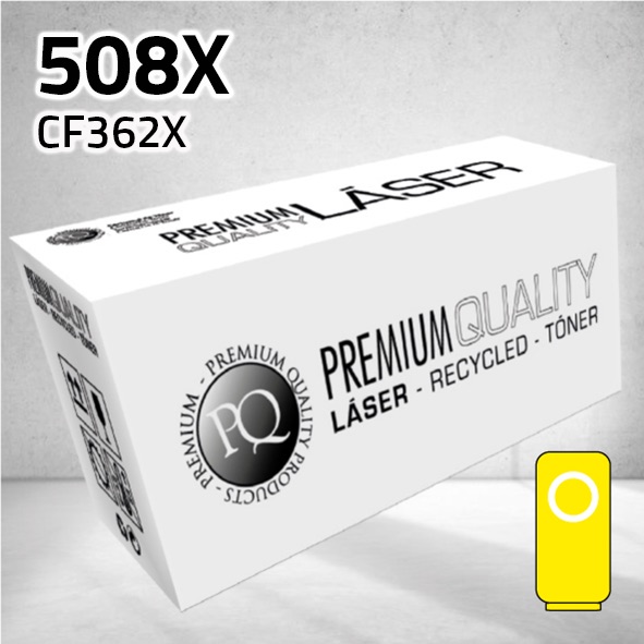 Tóner HP CF362X (508X) amarillo | 9.500 páginas | compatible