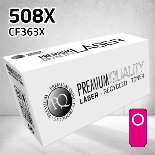 Tóner HP CF363X (508X) magenta | 9.500 páginas | compatible