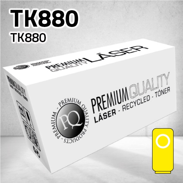 [CLKT880Y] Tóner Kyocera TK880 amarillo | 18.000 páginas | compatible