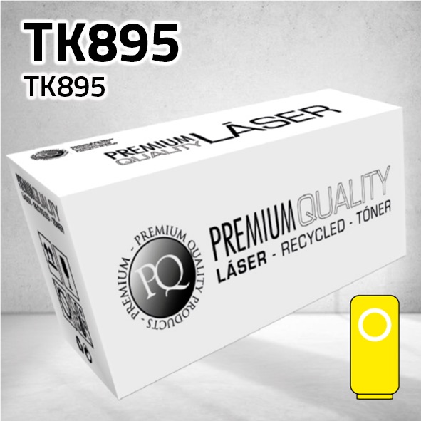 Tóner Kyocera TK895 amarillo | 8.000 páginas | compatible