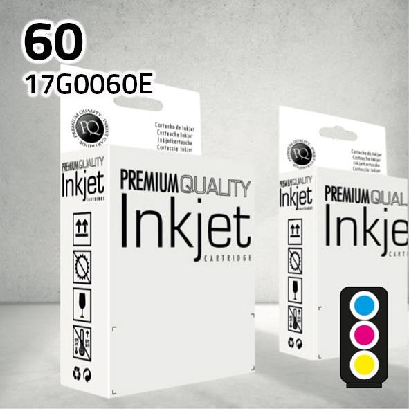 Cartucho Lexmark (Nº 60) 17G0060E color | 3X10 ml | compatible