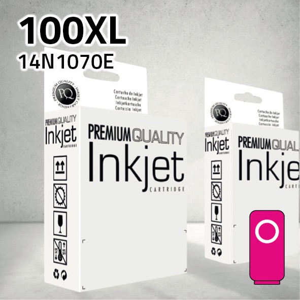 Cartucho Lexmark (100XL) magenta | 12 Ml | compatible
