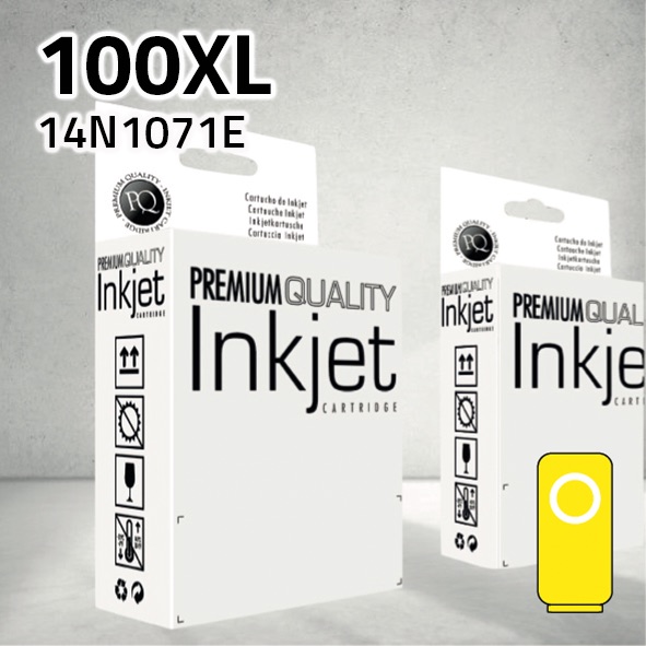 Cartucho Lexmark (100XL) amarillo | 12 Ml | compatible