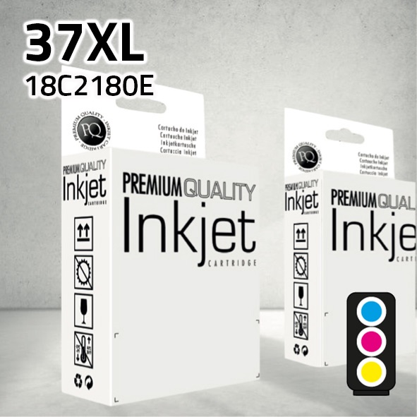 Cartucho Lexmark 18C2180E (37XL) / 018C2200E color | 21 ml | compatible
