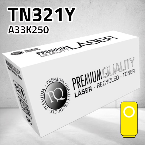 Tóner Konica Minolta TN321Y amarillo | 25.000 páginas | compatible