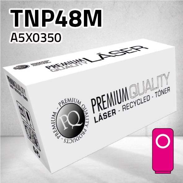 Tóner Konica Minolta TNP48M (A5X0350) magenta | 10.000 páginas | compatible
