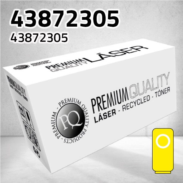 Tóner OKI 43872305 amarillo | 2.000 páginas | compatible