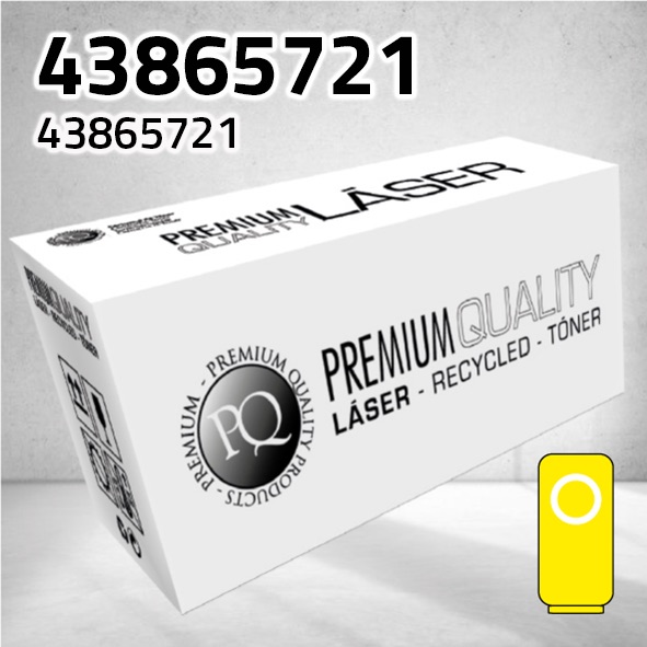 Tóner OKI 43865721 amarillo | 6.000 páginas | compatible