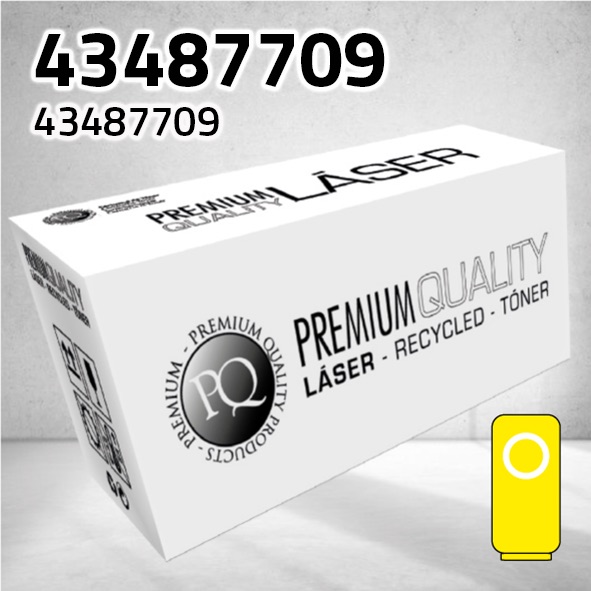 Tóner OKI 43487709 amarillo | 6.000 páginas | compatible