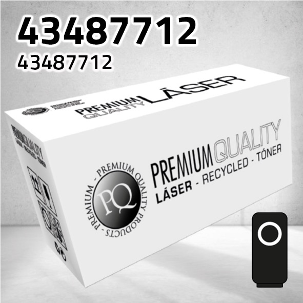 Tóner OKI 43487712 negro | 6.000 páginas | compatible