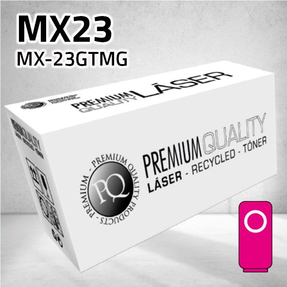 Tóner Sharp MX23 (MX-23GTMG) magenta | 10.000 páginas | compatible