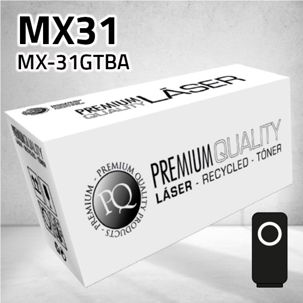 Tóner Sharp MX31 (MX-31GTBA) negro | 18.000 páginas | compatible