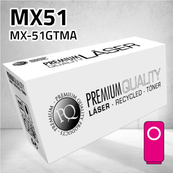 Tóner Sharp MX51 (MX-51GTMA) magenta | 18.000 páginas | compatible