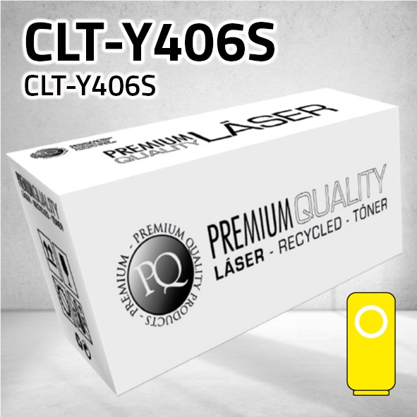 Tóner Samsung CLT-Y406S / ELS amarillo | 1.000 páginas | compatible