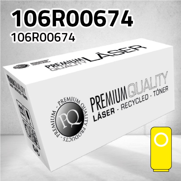 [CLXT0674Y] Tóner Xerox 106R00674 amarillo | 8.000 páginas | compatible