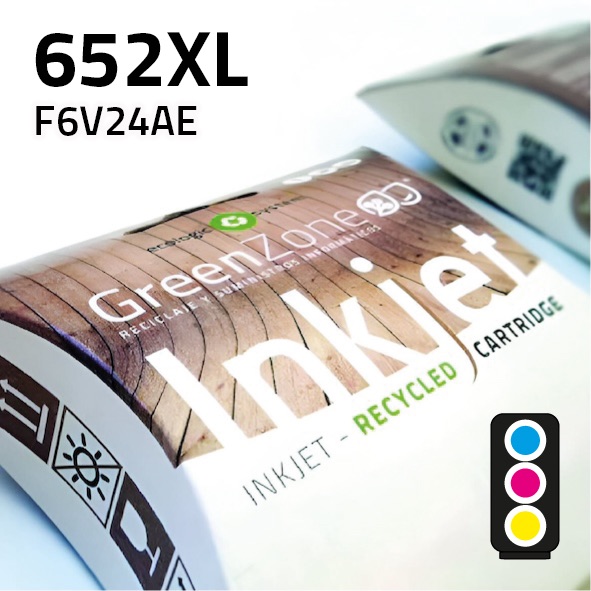 [GHC6V24XC] Cartucho HP F6V24AE (652XL) color | 18 ml | Green Zone