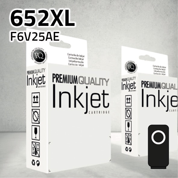 Cartucho HP F6V25AE (652XL) negro | 20 ml | compatible