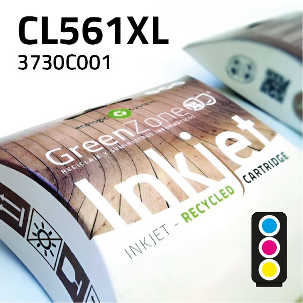 [GCCCL561XC] Cartucho Canon CL561XL color | 15 ml | Green Zone