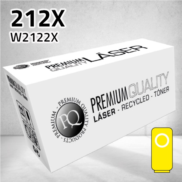 Tóner HP W2122X (212X) amarillo | 10.000 páginas | compatible