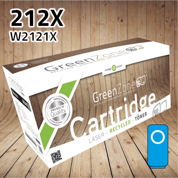 Tóner HP W2121X (212X) cian | 10.000 páginas | Green Zone