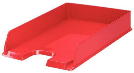 [623607] Esselte Europost Vivida Bandeja Portadocumentos - Formato Vertical - A4 - Espacio para Etiqueta Identificativa - Color Rojo 