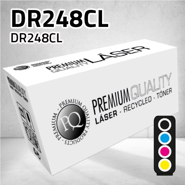 [CLBTDR248NCMY] Tambor Brother DR248BK / C / M / Y universal | 30.000 páginas | compatible