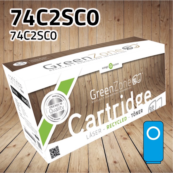 [GLTC2SC0C] Tóner Lexmark 74C2SC0 cian | 7.000 páginas | Green Zone