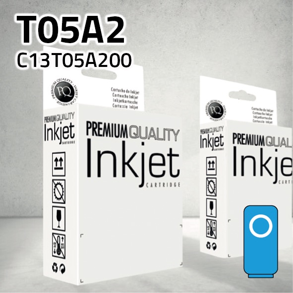 Cartucho Epson C13T05A200 (T05A2) cian pigmentado | 20.000 páginas | compatible