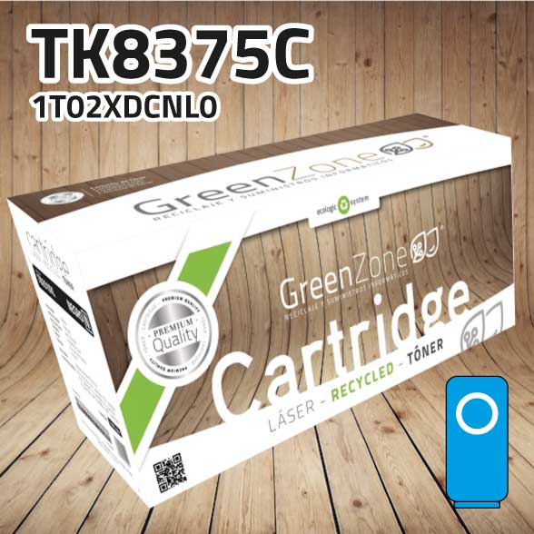 [GKT8375C] Tóner Kyocera TK8375C polimerizado cian | 20.000 páginas | Green Zone