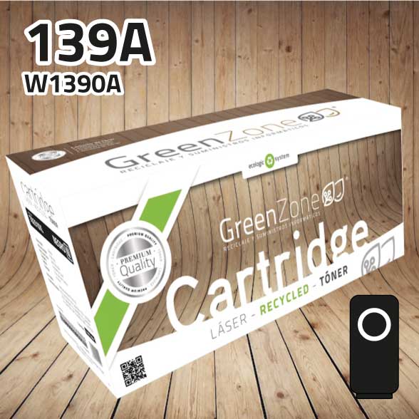 [GHTW1390N] Tóner HP W1390A (139A) negro | 1.500 páginas | Green Zone