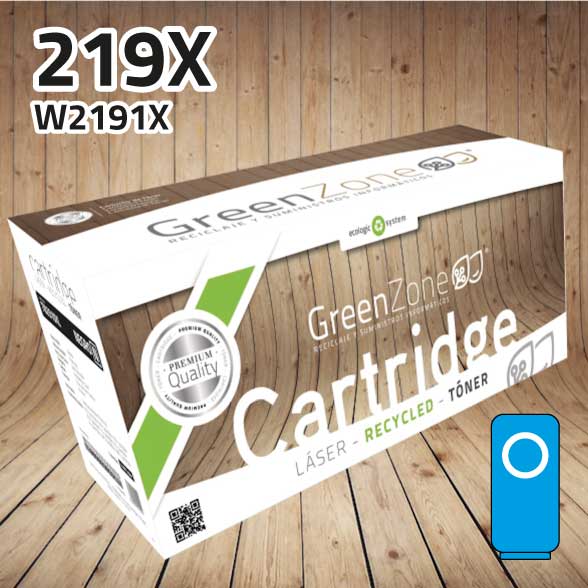 Tóner HP W2191X (219X) cian | 2.500 páginas | Green Zone